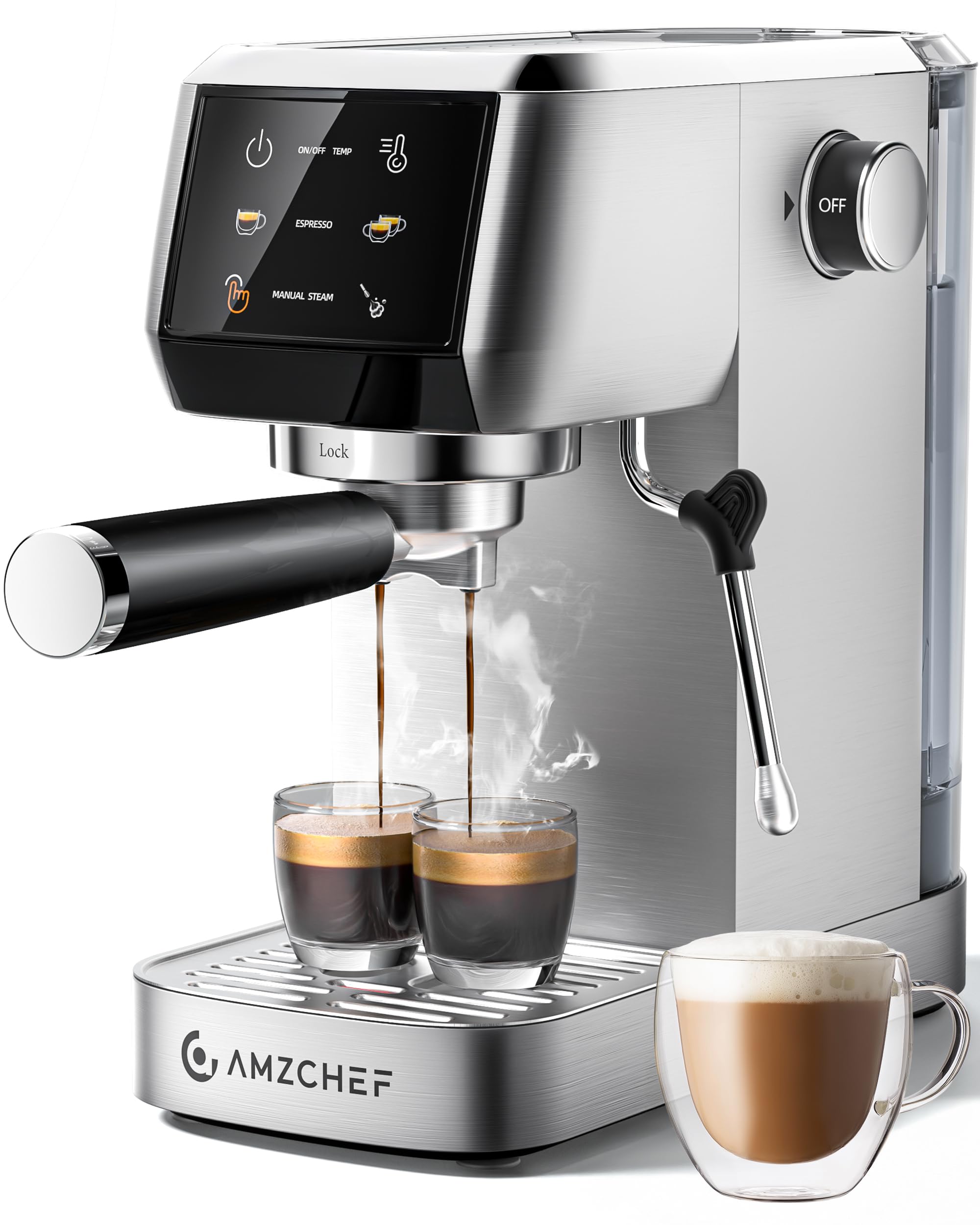 Amazon.com: AMZCHEF 51mm Coffee Espresso Machine 20 Bar